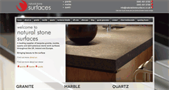 Desktop Screenshot of naturalstonesurfaces.co.uk