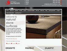 Tablet Screenshot of naturalstonesurfaces.co.uk